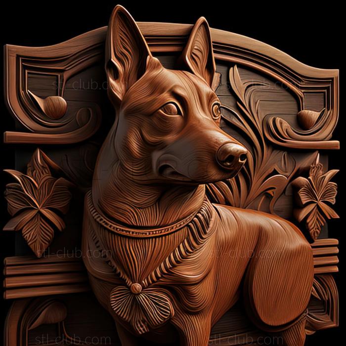 3D model st The Uruguayan Cimarron dog (STL)